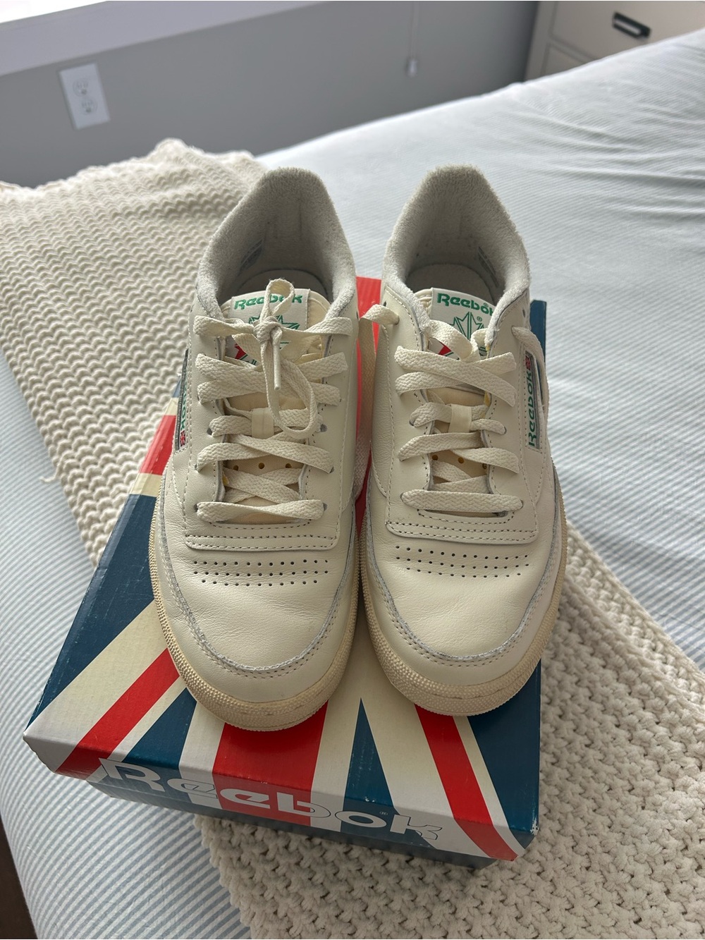 Reebok Women’s Cream Classic Leather Sneakers